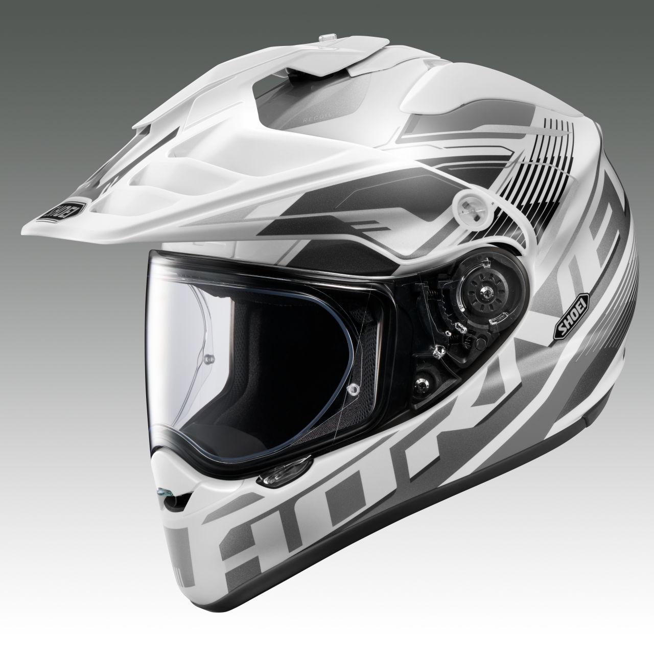 画像3: SHOEI HORNET ADV RECOIL サイズ：S（55cm）、M（57cm）、L（59cm）、XL（61cm）、XXL（63cm） カラー：TC-4（GREEN/BLACK）※マットカラー、TC-5（BLACK/SILVER）※マットカラー、TC-6（WHITE/SILVER） 、TC-10（RED/BLUE） 価格：8万8000円（税込） 発売：2026年11月予定