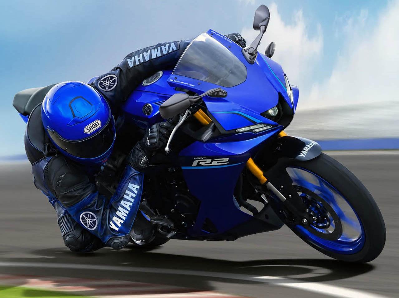 画像: YAMAHA YZF-R2/R2M インド仕様(写真はR2) 総排気量:204cc エンジン形式:水冷4ストDOHC4バルブ単気筒 シート高:810mm 車両重量:149kg 参考価格:R2=23万9500ルピー(日本円換算約40万円)~/R2M=25万3000ルピー(約42万3000円)