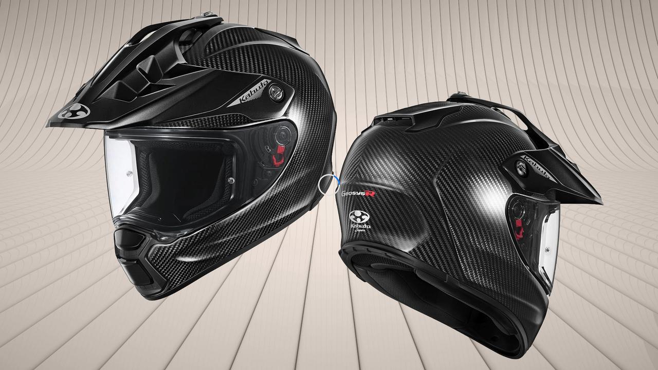画像: カブト「GEOSYS-R」登場! カーボンシェルを採用した限定プレミアム・デュアルパーパスヘルメットは2026年9月発売予定 - webオートバイ