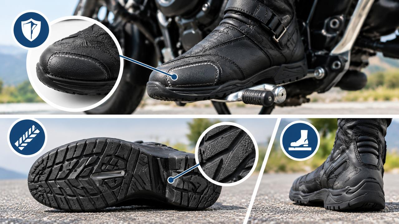 画像: バイク用ツーリングブーツの特徴