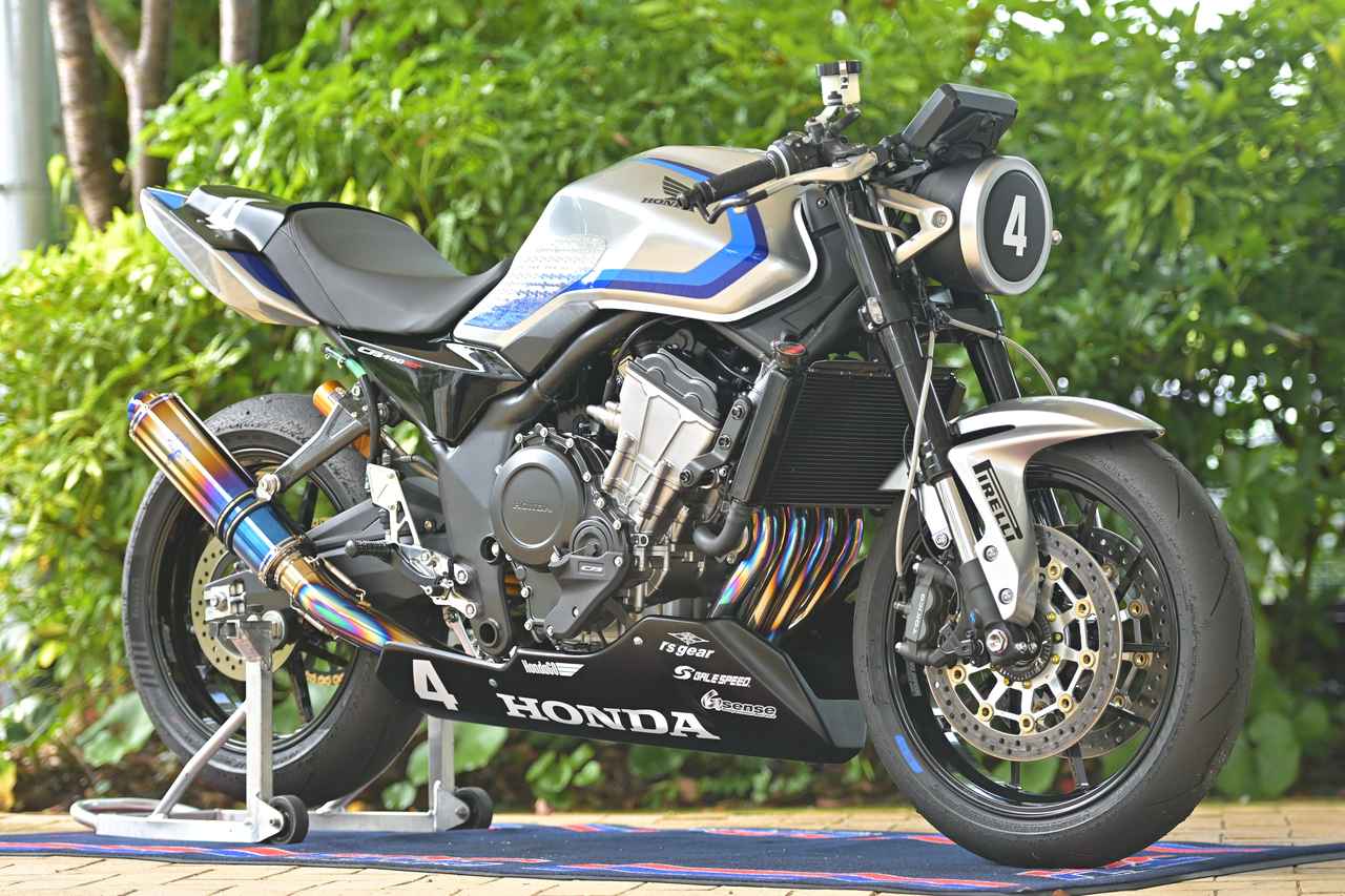 画像: HONDA CB400 SUPER FOUR E-Clutch 「鉄馬」参戦車両