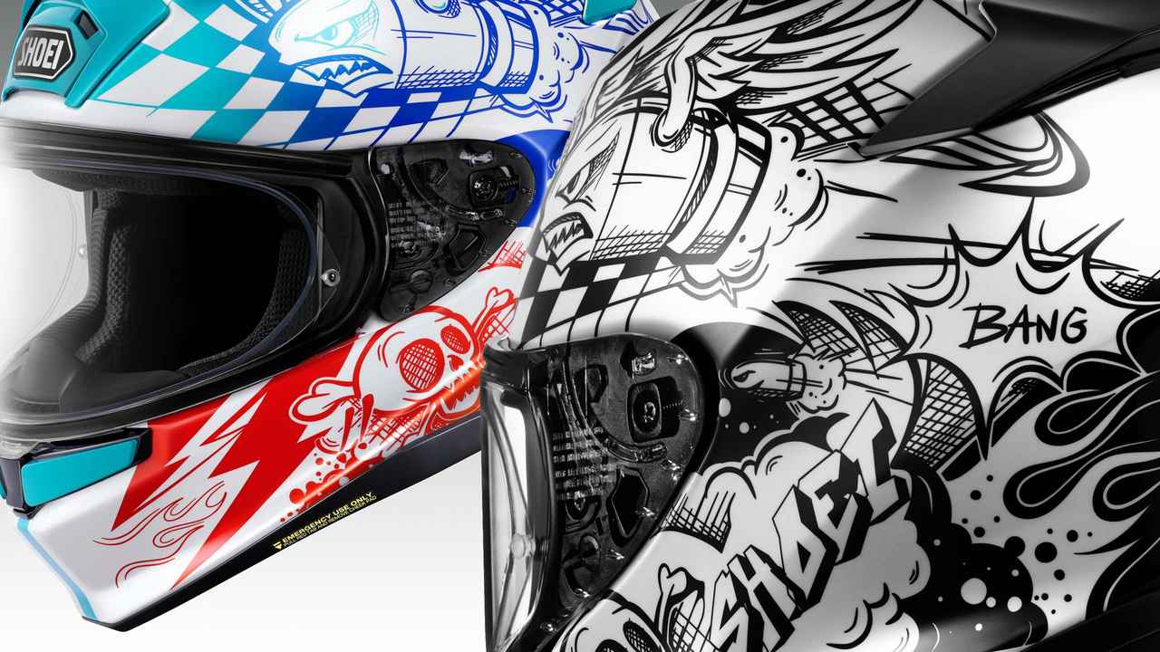 画像: 頭が小さく見えるほどコンパクト?! なSHOEI「Z-9」に新グラフィック「KABOOM」（カブーン）が登場！ - webオートバイ
