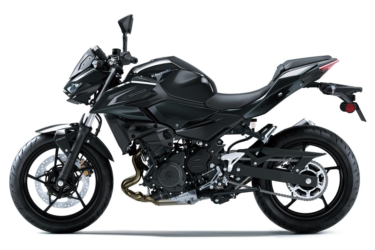 画像2: カワサキ「Z500」2027年モデル発表! 精悍な新色を採用した軽量ネイキッド、10月17日発売・価格84万7000円