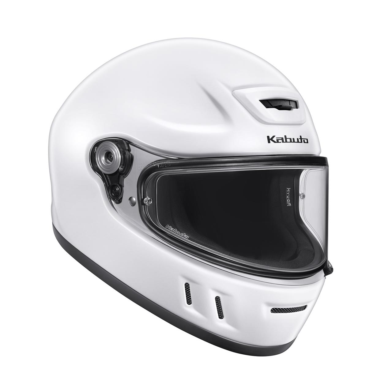 画像: KABUTO HYUGA カラー:ホワイト、ブラックメタリック、フラットブラック、ナルドグレー、フラットアッシュオリーブ、シャイニーオレンジ 価格:4万6200円(税込) 発売時期:2026年10月中旬頃予定(XS、Sサイズは11月予定) サイズ:XS(54-55cm)、S(55-56cm)、M(57-58cm)、L(59-60cm)、XL(61-62cm)、XXL(63-64cm)