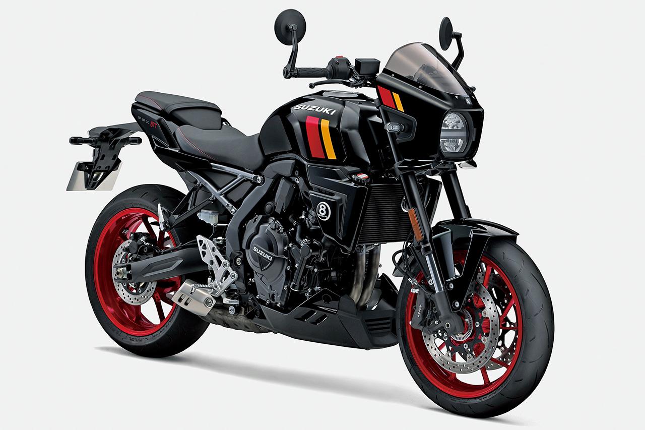 画像: SUZUKI GSX-8TT 総排気量:775cc エンジン形式:水冷4ストDOHC4バルブ並列2気筒 シート高:810mm 車両重量:203kg 税込価格:138万6000円