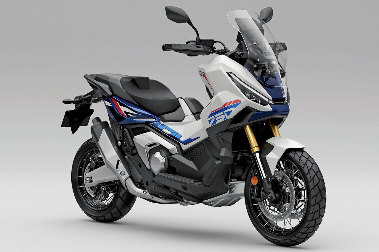 画像: HONDA X-ADV 総排気量:745cc エンジン形式:水冷4ストロークSOHC4バルブ並列2気筒 シート高:790mm 車両重量:237kg 税込価格:145万5300円/148万8300円 ※上写真は「マットパールグレアホワイト」