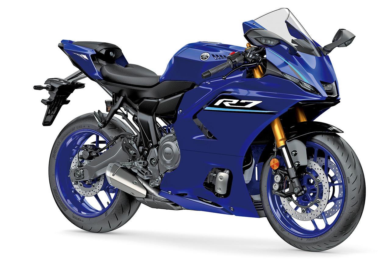 画像: YAMAHA YZF-R7 ABS 総排気量:688cc エンジン形式:水冷4ストDOHC4バルブ並列2気筒 シート高:830mm 車両重量:189kg 税込価格:116万6000円/125万4000円(70th Anniversary Edition)