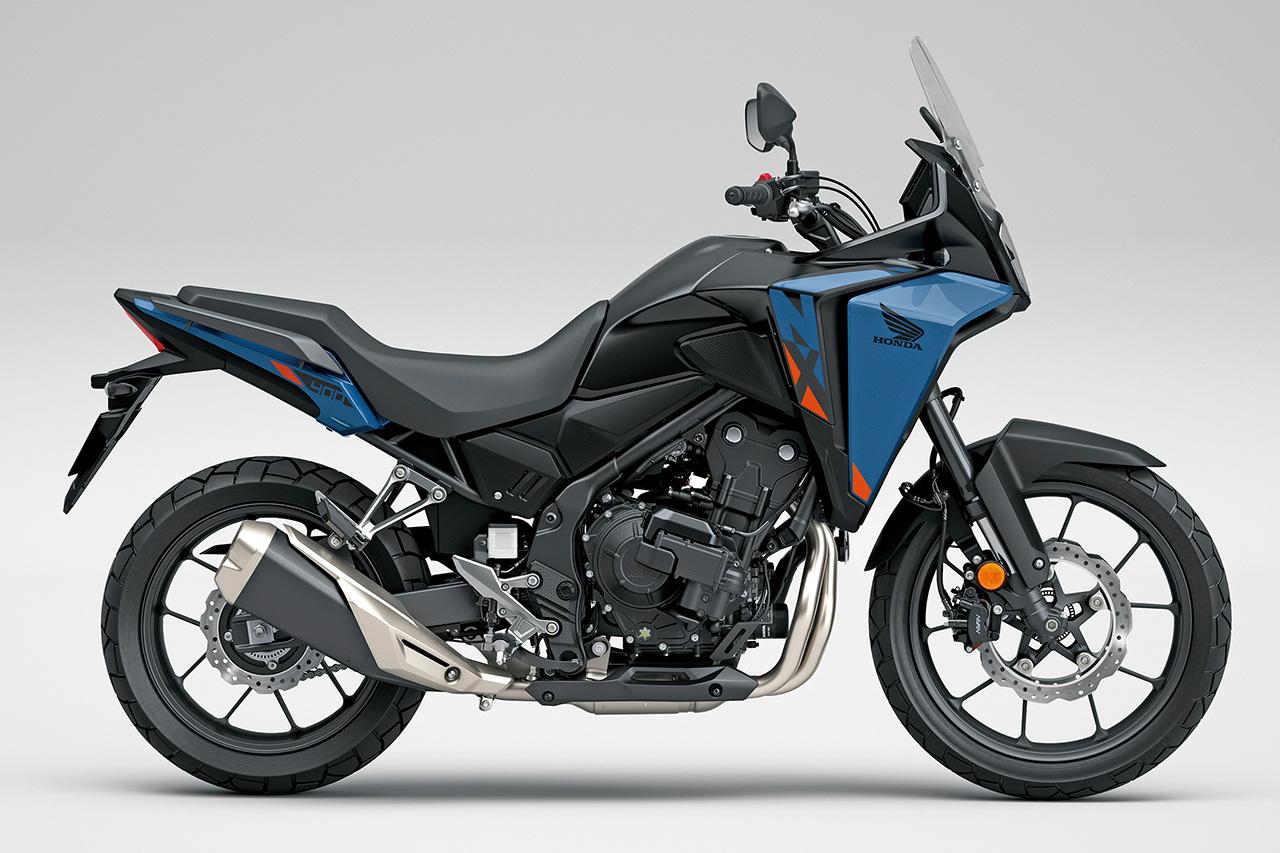画像: HONDA NX400 E-Clutch 総排気量:399cc エンジン形式:水冷4ストDOHC4バルブ並列2気筒 シート高:800mm 車両重量:199kg 税込価格:111万1000円
