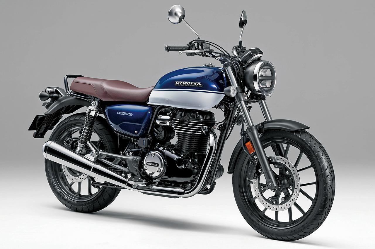 画像: HONDA GB350 総排気量:348cc エンジン形式:空冷4ストSOHC2バルブ単気筒 シート高:800mm 車両重量:179kg 税込価格:67万1000円
