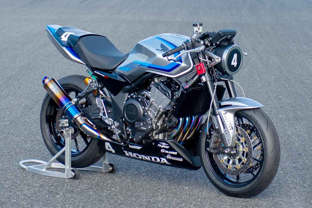 画像: HONDA CB400 SUPER FOUR E-Clutch 「鉄馬」参戦車