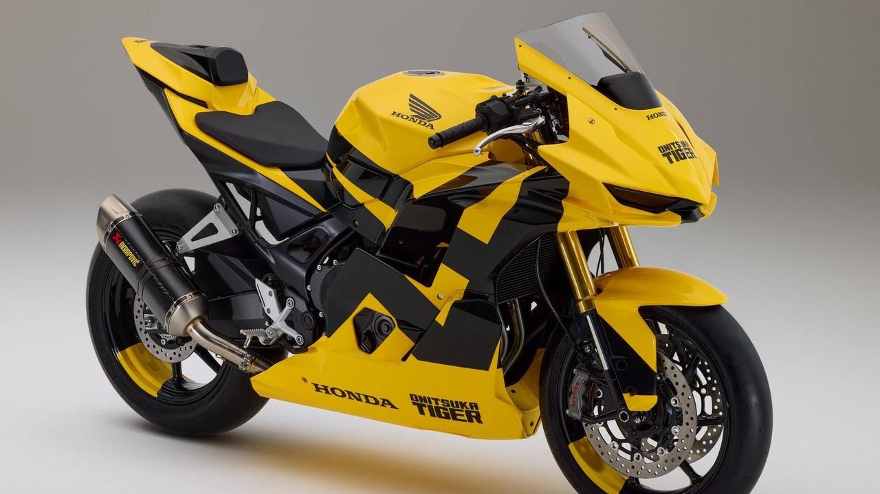 画像: ホンダ×オニツカタイガーのコラボバイクを世界初公開! “タイガーイエロー”をまとったコンセプトモデルがミラノに登場 - webオートバイ