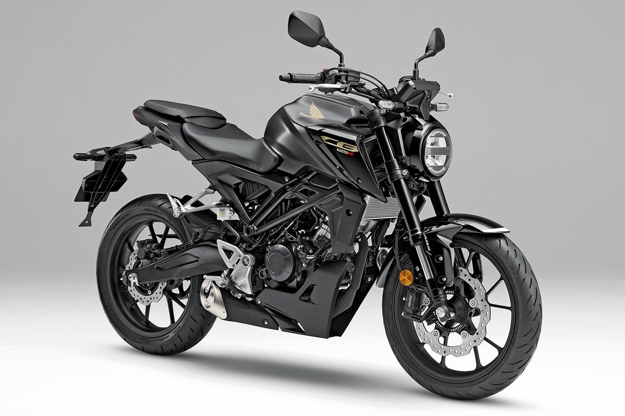 画像: HONDA CB125R 総排気量:124cc エンジン形式:水冷4ストDOHC 4バルブ単気筒 シート高:815mm 車両重量:130kg 税込価格:52万8000円