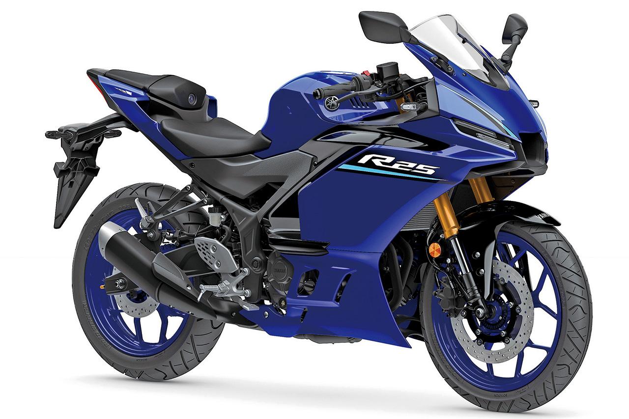 画像: YAMAHA YZF-R25 ABS 総排気量:249cc エンジン形式:水冷4ストDOHC4バルブ並列2気筒 シート高:780mm 車両重量:169kg 税込価格:69万800円/71万2800円(70th Anniversary Edition) ※上写真はYZF-R25 ABS