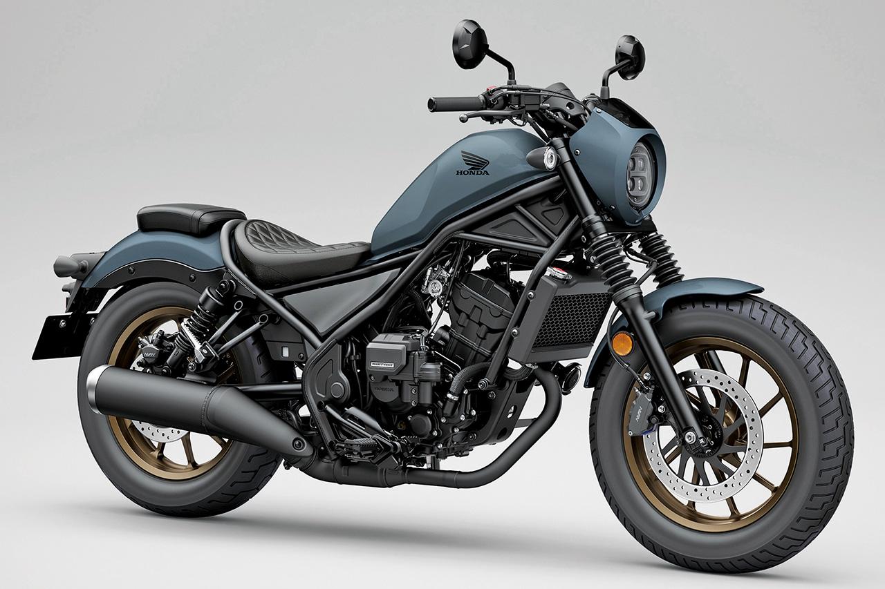 画像: HONDA Rebel250 S EDITION E-Clutch 総排気量：249cc エンジン形式：水冷4ストDOHC4バルブ単気筒 シート高：690mm 車両重量：175kg 税込価格：73万1500円