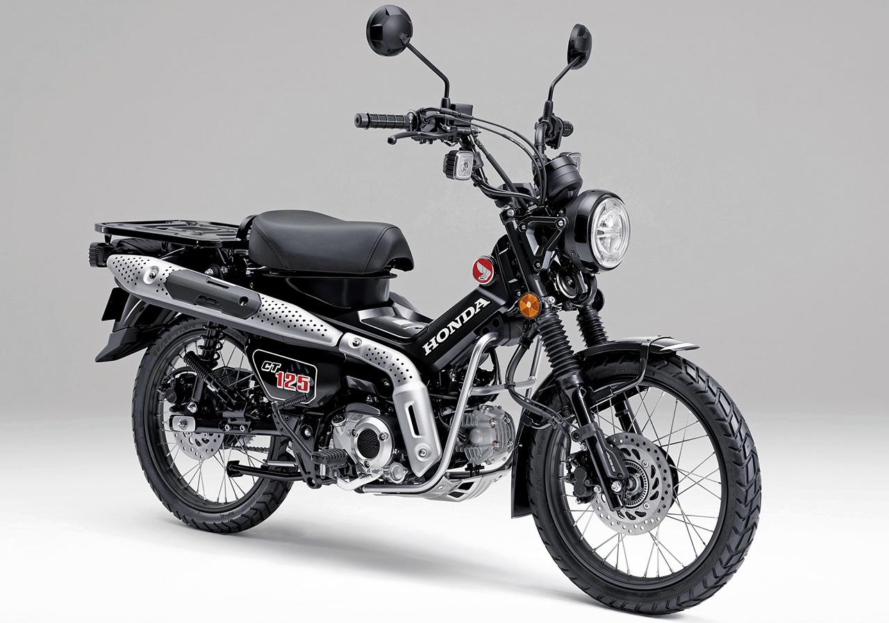 画像: HONDA CT125 HUNTER CUB 総排気量:123cc エンジン形式:空冷4ストSOHC 2バルブ単気筒 シート高:800mm 車両重量:118kg 税込価格:74万2500円