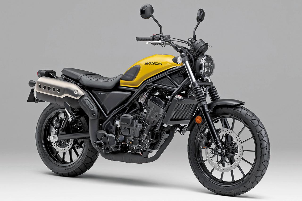 画像: HONDA CL250/E-Clutch 総排気量:249cc エンジン形式:水冷4ストDOHC4バルブ単気筒 シート高:830mm 車両重量:172kg/175kg(Eクラッチ) 税込価格:64万9000円/70万4000円(Eクラッチ)