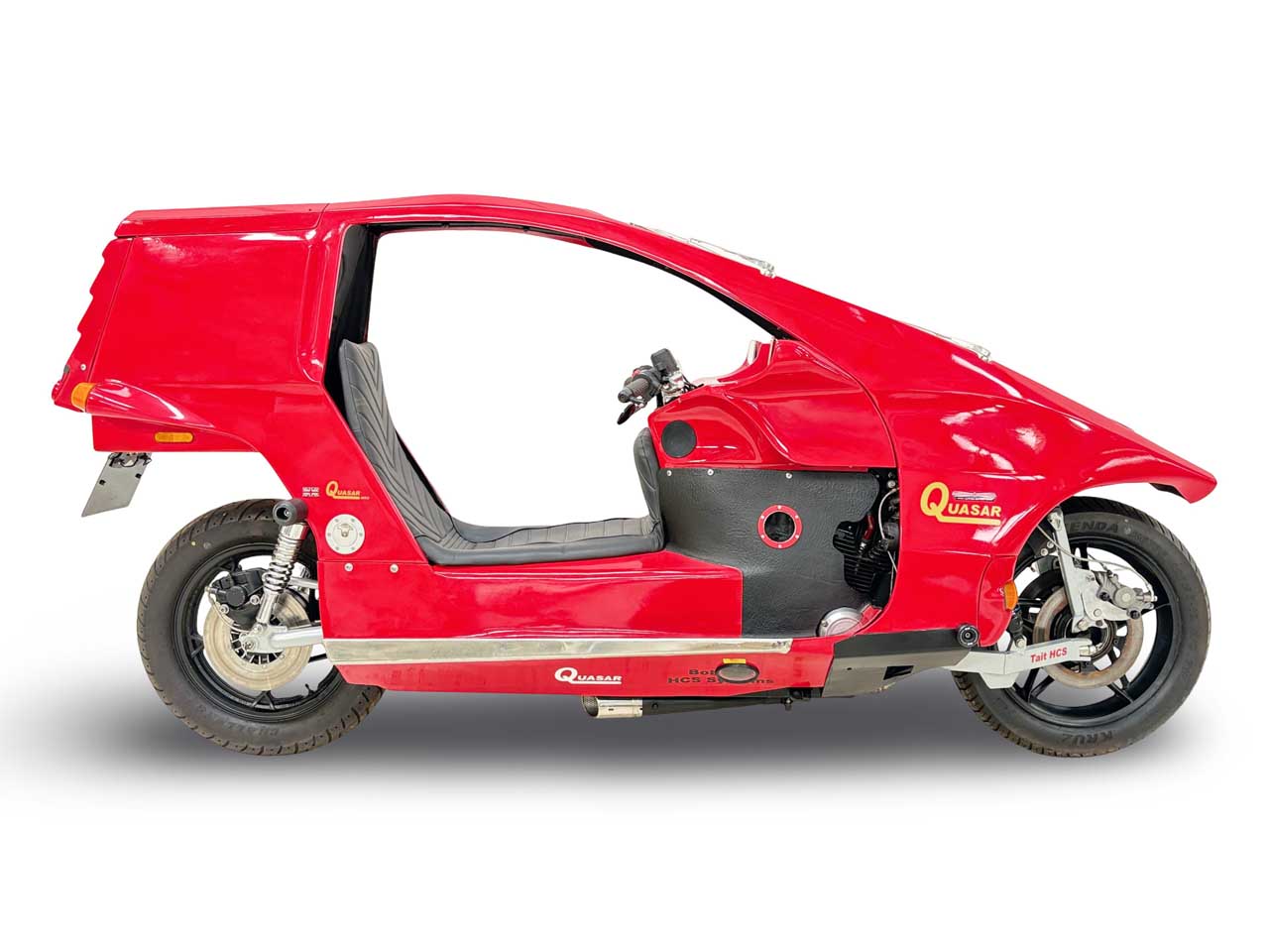 画像: 1970年代半ばに生まれたクエーサーは、ふたりの奇才による意欲作で、バイクの常識をいろいろと覆しています。