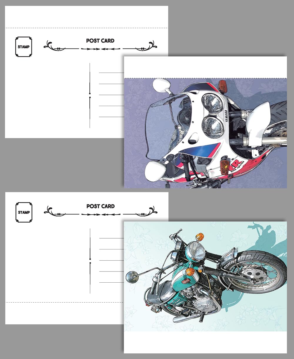 画像3: HAL'S MOTO 9 RIDEX Yamaha Part.2 価格:1650円 綴込付録:ポストカード2点付