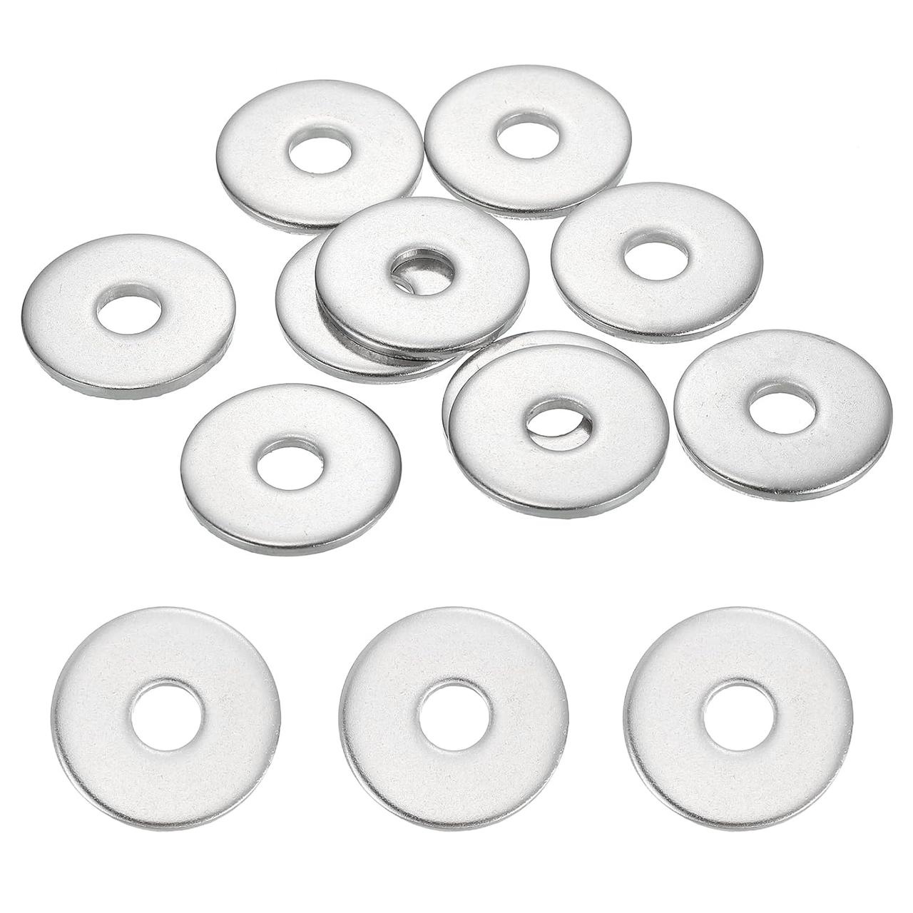 画像: uxcell 平ワッシャー 10個入り M6 平座金 304ステンレス 内径6.5mm×外径22mm×厚さ2mm link.amazon