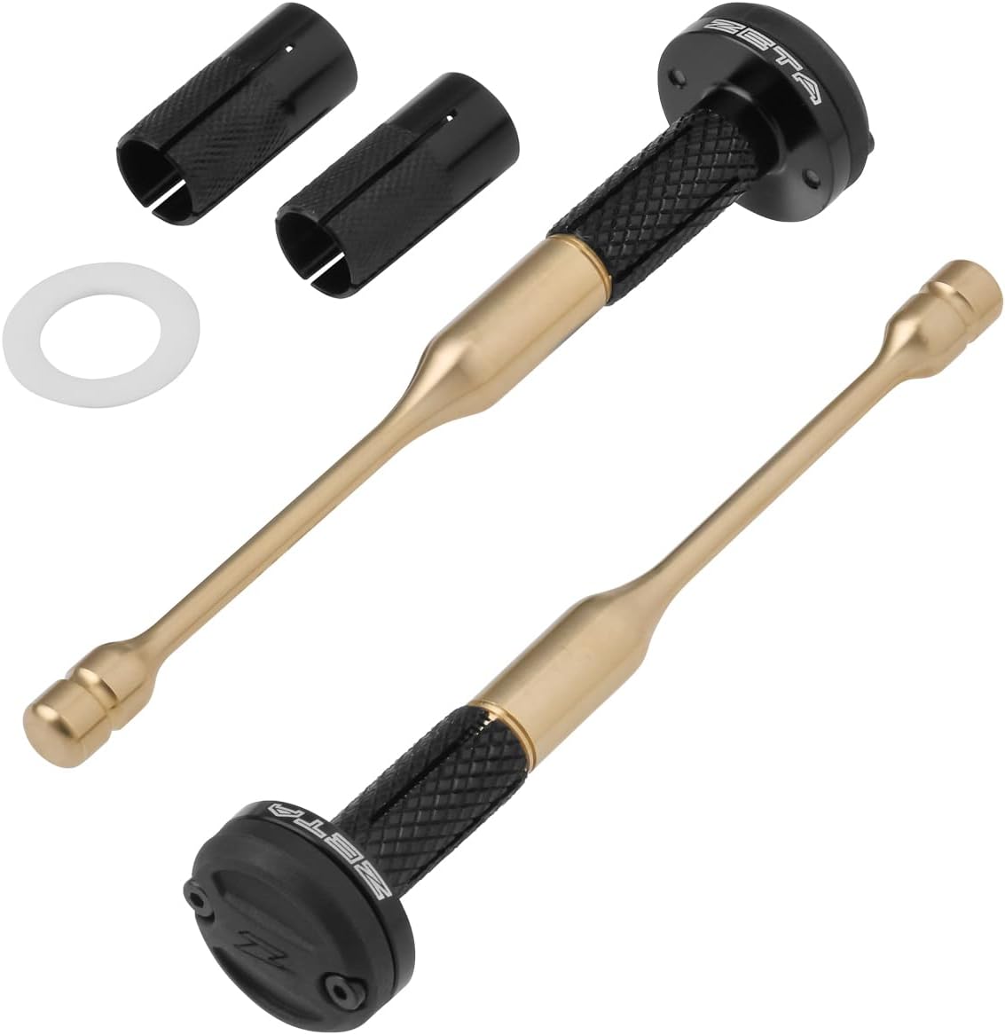 画像: ジータレーシング(ZETA RACING) ハイブリッド バーエンド ブラック インナーウエイトタイプ G6938 link.amazon