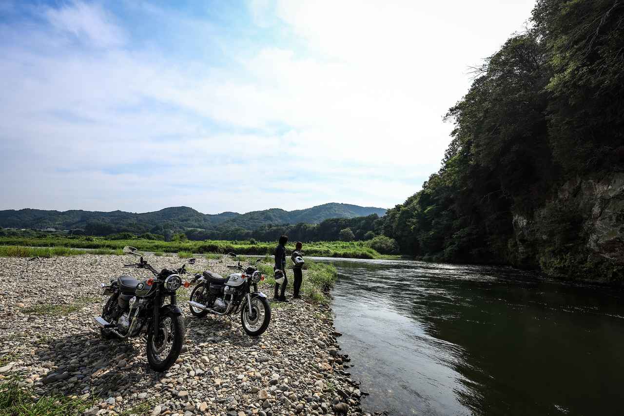 画像3: 寄り道、水面が揺れる河原へ