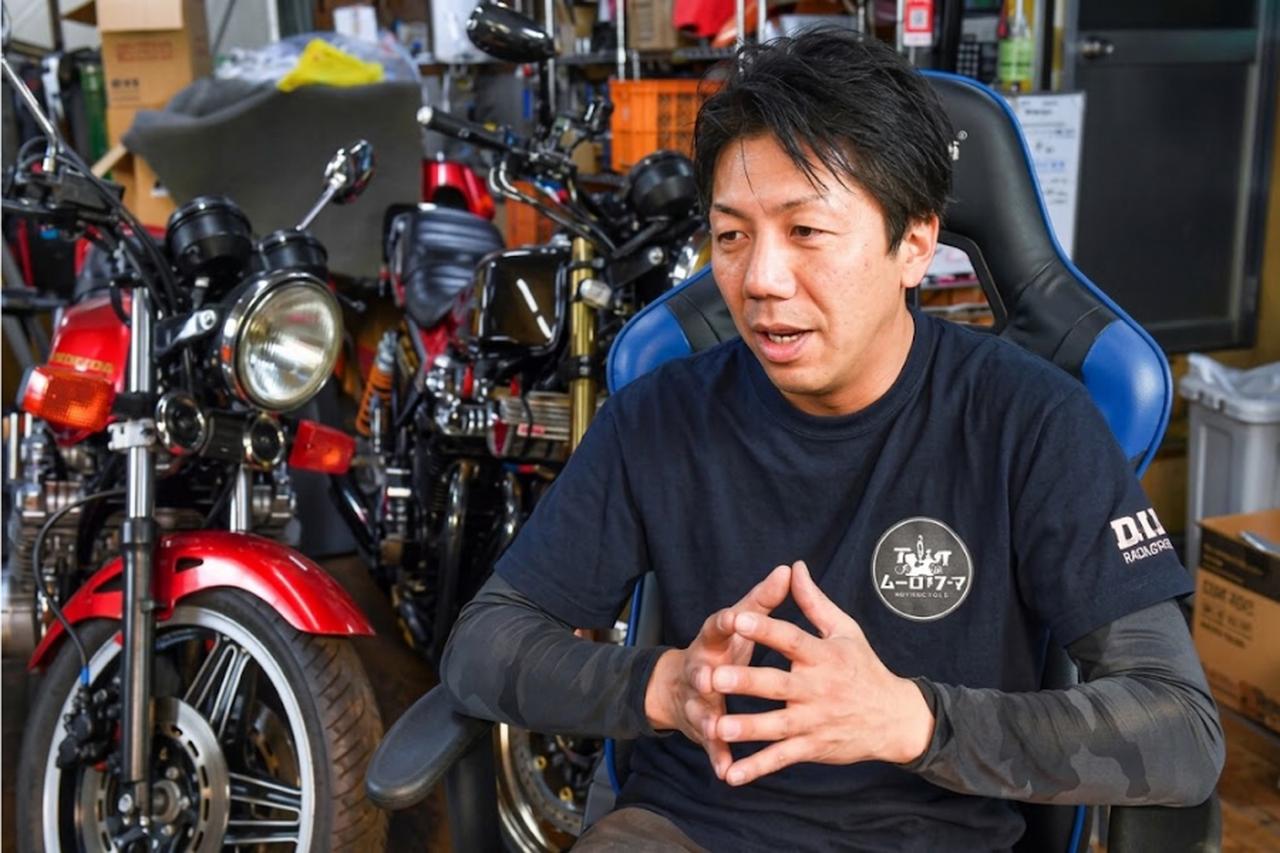 画像: ▲TTRモータース・林 一彰さんはアイデアマンと言えるほどに意外で多彩、かつ楽しい考えを表現してきた。それは市場をいい意味で煽りつつ、すべてCB-Fに還元させるためのものだった。