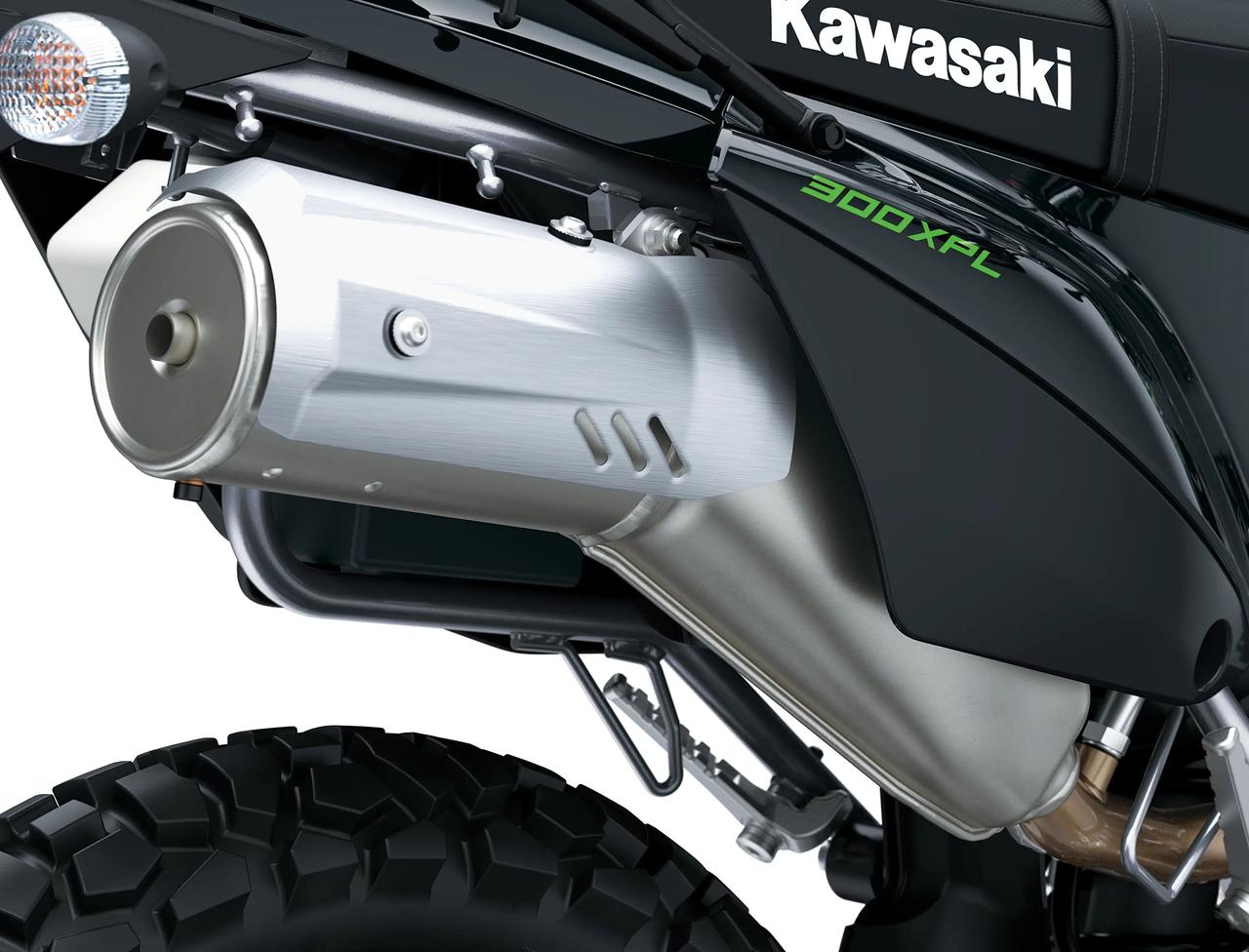 画像4: 【速報】カワサキ「KLX300 XPL」が北米で登場! 水冷292ccエンジンに丸目LED&大型スクリーン装備の“本格アドベンチャー”仕様