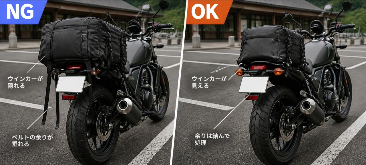 画像: <画像>キャンプ用ツーリングバッグの積載ルール