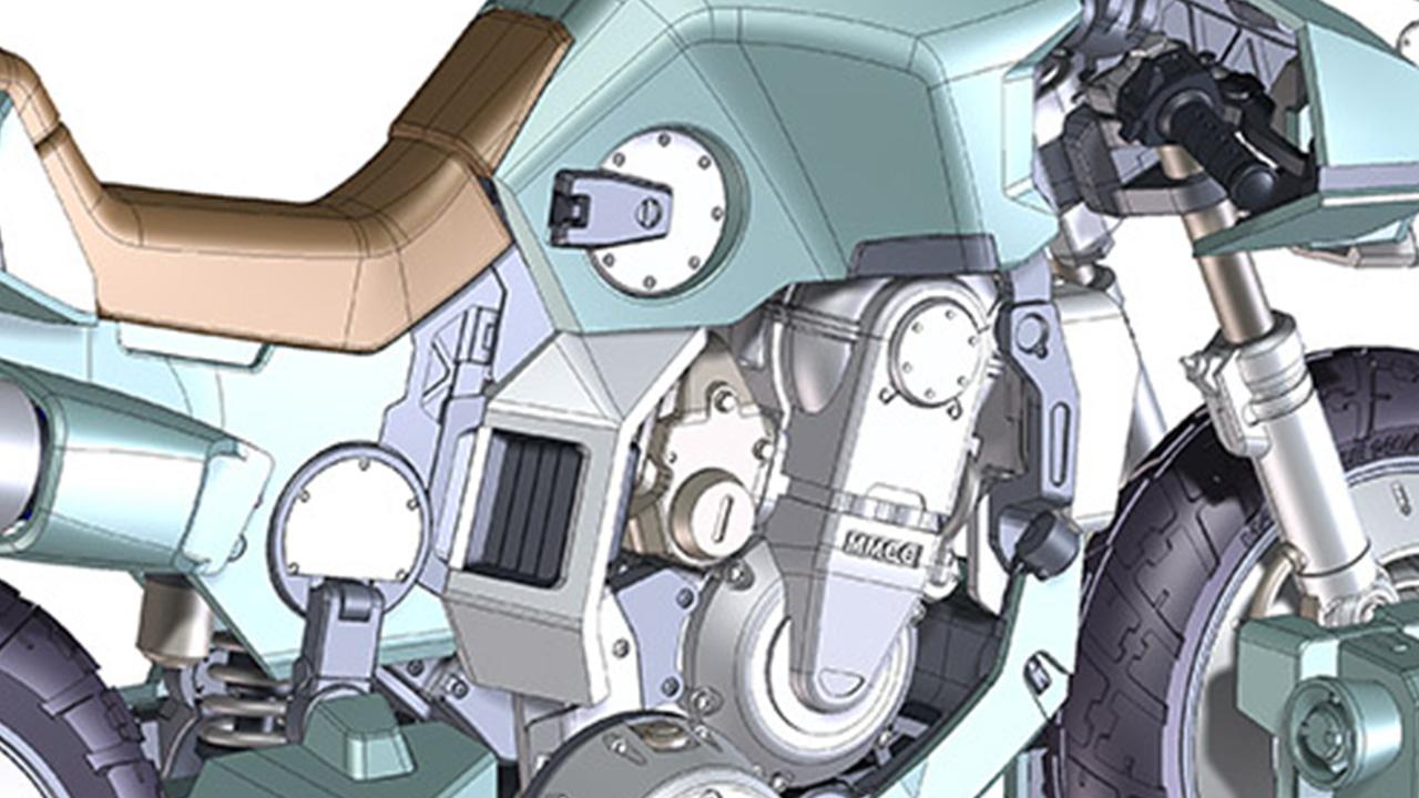 画像: 「着るバイク」と荒野を駆けた青春。1983年のアニメ『モスピーダ』の愛車が、カウルの内側まで組める1/12プラモデルとして登場 - webオートバイ