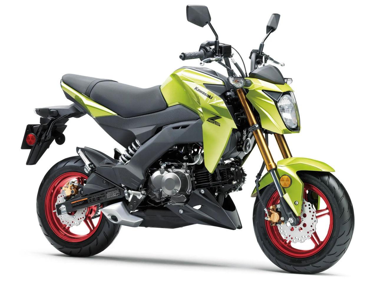 画像6: カワサキ「Z125プロ」2027年モデルが北米＆南米に登場！ 新色ブルーは専用カラードホイール、金のサスペンションも健在