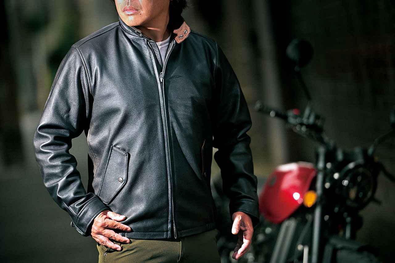 画像: KADOYA LEATHER HARRINGTON JACKET 税込価格:8万2500円(3Lは8万5800円) カラー:ブラック サイズ:M、L、LL、3L 販売元:カドヤ