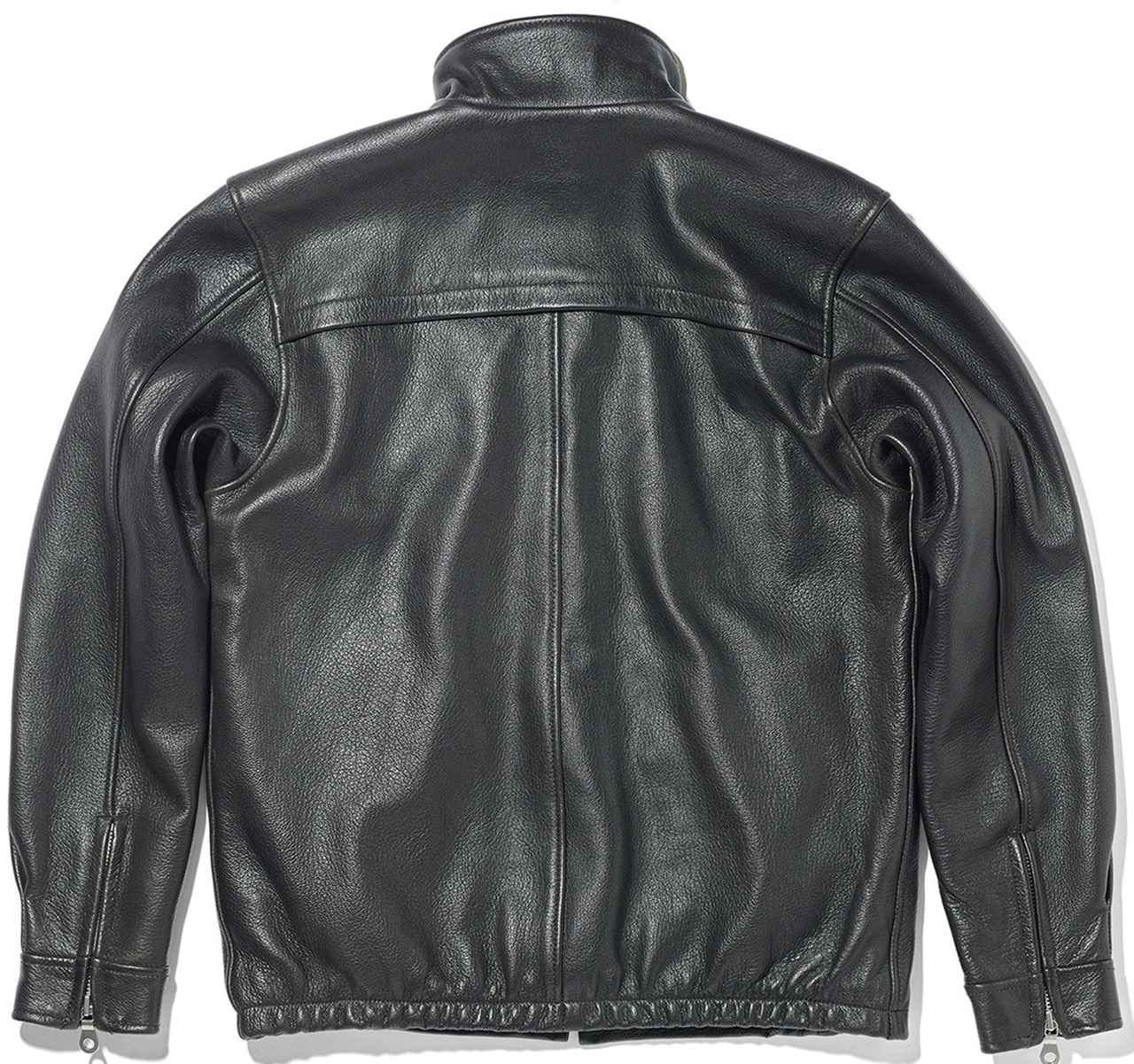 画像2: カドヤ「LEATHER HARRINGTON JACKET」レビュー|唯一無二のエイジングが光る 茶芯レザーのスウィングトップ