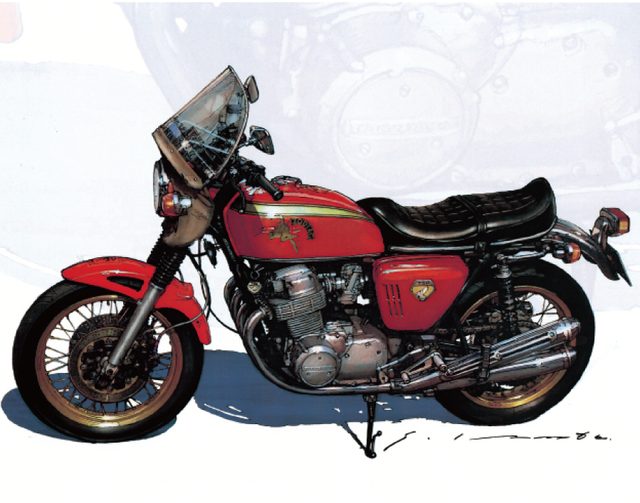 ハルモトの原点 Honda Cb750four への愛が詰まったイラストレーションワークス Cb式機 Ride1より Lawrence E Ride X Lifestyle A