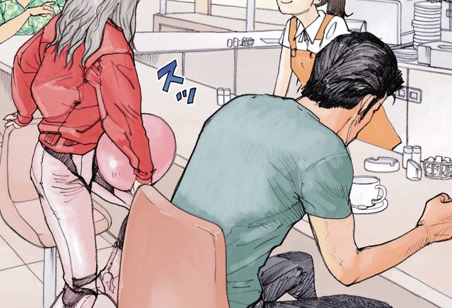 画像: そこに現れた女性ライダー ©東本昌平先生/モーターマガジン社