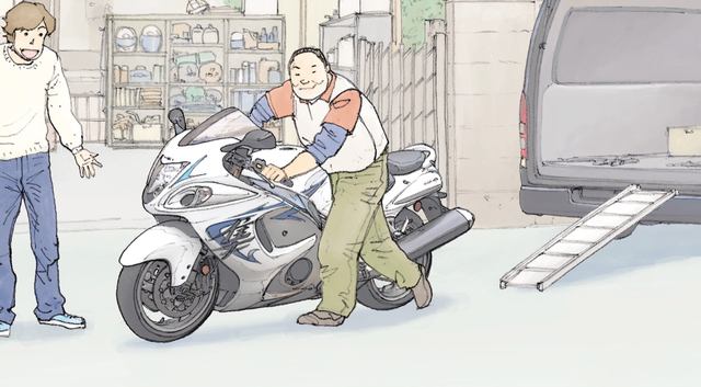 画像: 予定より早く納車されたハヤブサ。 ©東本昌平先生/モーターマガジン社