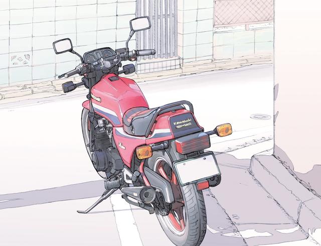 画像: 目線の先には愛するオートバイが。 ©東本昌平先生/モーターマガジン社
