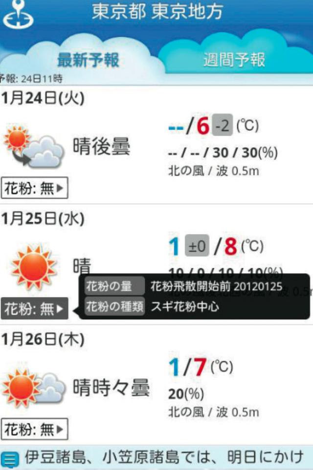 画像: 2.天気の「予報文」まで分かるアプリ 「そら案内」