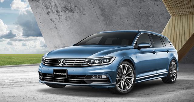 画像: パサートヴァリアント2.0TSI Rライン(ハーバードブルーメタリック)。価格は5,199,000円。