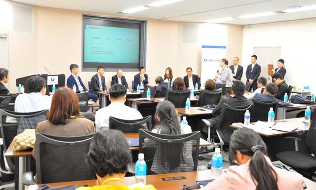 画像1: 【レポート】タイの国家レベルの研究に従事する8大学の方々が、ユニアデックスを訪問!産学連携を目指して(2019年11月28日)