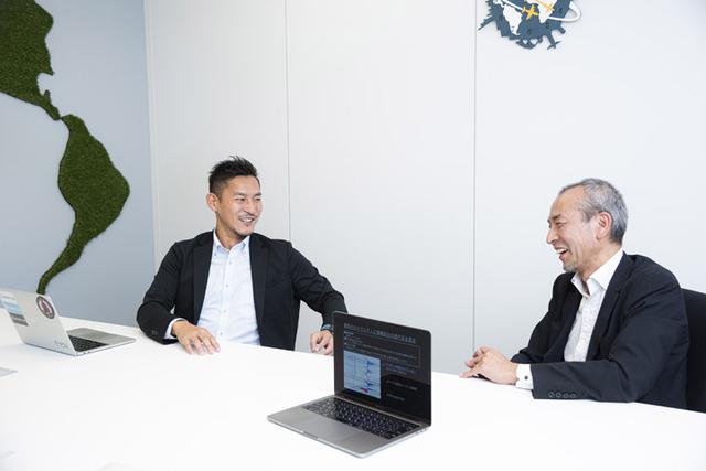 画像: INSIGHT LAB社のCEO遠山 功さん(左)と執行役員 横尾 聡さん(右)。
