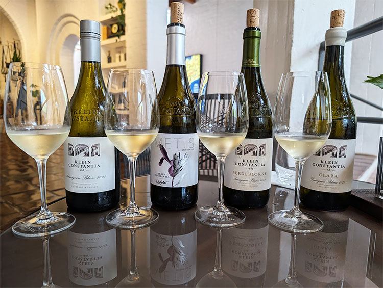 画像: これはすべて、ソーヴィニヨン・ブランのワインです。畑違い、発酵違いで、ワインメーカーを目の前にしてテイスティングしながら、違いを一つずつ説明してもらいました