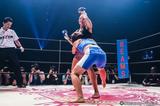 画像3: 村田夏南子3連勝!
1R1分17秒、TKO勝利‼︎