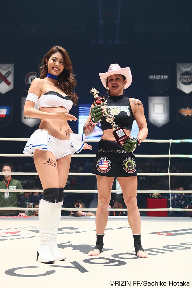 画像10: 第7試合 アンディ・ウィン vs. 山本美憂(試合結果詳細)Cygames presents RIZIN FIGHTING WORLD GP 2016 無差別級トーナメント Final ROUND