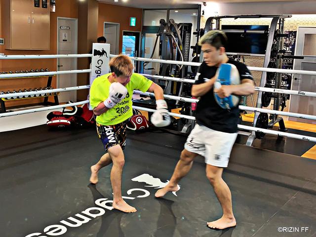 画像2: RIZIN.16に出場する那須川天心・白鳥大珠が公開練習を実施!
