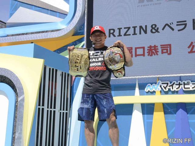 画像1: 「将棋みたいに詰めて、最終的に決める」GOOD SPEED presents RIZIN.18に出場する堀口恭司が『THE ODAIBA2019 』で練習を公開!