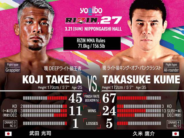 画像: スペシャルワンマッチ/武田光司 vs. 久米鷹介