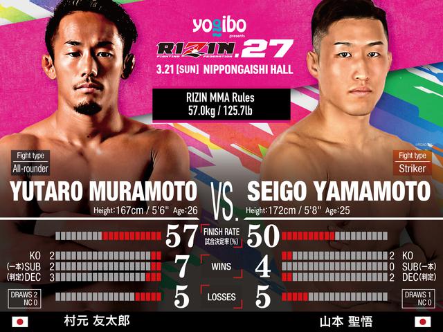 画像: スペシャルワンマッチ/村元友太郎 vs. 山本聖悟