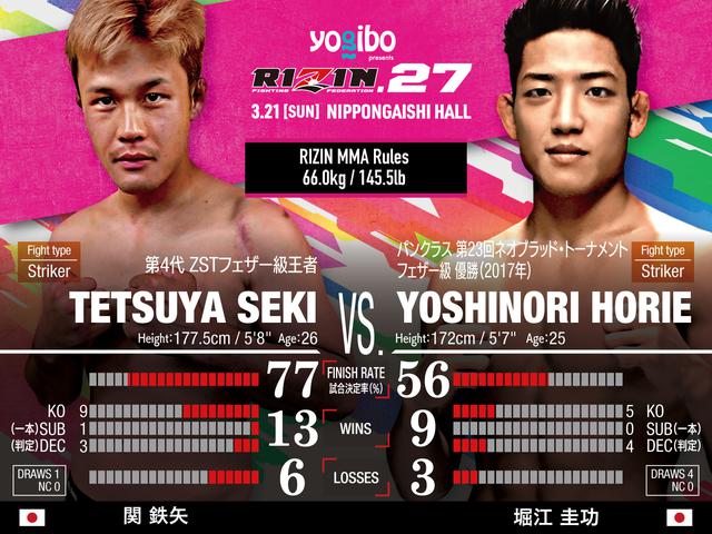 画像: Tetsuya Seki vs Yoshinori Horie
