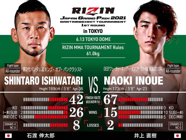 画像: バンタム級トーナメント 1回戦/石渡伸太郎 vs. 井上直樹