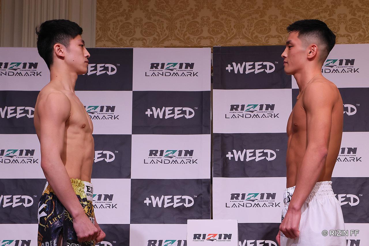 鈴木千裕vs.平本蓮を含む、全選手が計量クリア！+WEED presents
